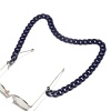Immagine di Acrilato Catena Singolare Accessori Collana con Cordino Lariat con Maschera Facciale e Occhiali Grigio Slittata 65cm long, 1 Pz