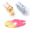 Picture of Tin Foil Resin Jewelry Craft Filling Material Fuchsia 9cm x 9cm, 1 Set ( 5 PCs/Set)