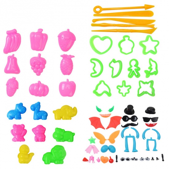 Picture of Plastic Soft Clay Mold Tool Set At Random Color 1 Set ( 22 PCs/Set)