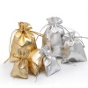 Picture of Wedding Gift Polyester Drawstring Bags 10 PCs