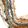 Bild von Glas AB Regenbogenfarbe Nordlicht Perlen Viereck Bunt ca. 12mm x 10mm, 50 Stück