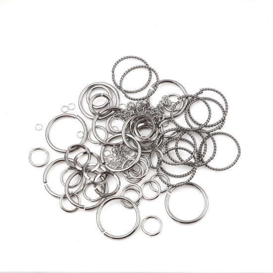Picture of Stainless Steel Open Jump Rings Findings Round 