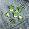 Picture of Pin Brooches Cactus Green Enamel 25mm x 20mm, 1 Piece