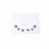 Picture of Stainless Steel & Ceramic Ear Post Stud Earrings 9mm, 1 Set ( 6 PCs/Set)