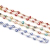 Picture of Stainless Steel Religious Anklet Gold Plated Multicolor Enamel Round Evil Eye 23cm(9") long, 1 Piece
