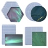 Immagine di Silicone Muffa della Resina per Gioielli Rendendo Esagonale Bianco 11.4cm x 10.4cm, 1 Pz