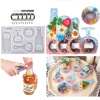 Picture of Silicone Resin Mold For Jewelry Making Opener White 24.2cm x 15.3cm - 0.6cm long, 1 Set ( 17 PCs/Set)