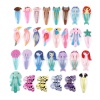 Image de Pinces à Cheveux en Alliage de Fer Multicolore Animal Sirène 10 Pcs