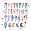 Image de Pinces à Cheveux en Alliage de Fer Multicolore Animal Sirène 10 Pcs