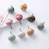 Imagen de Red - 17# Ceramic Ball Handles Pulls Knobs For Drawer Cabinet Furniture Hardware 42x29mm, 1 Piece