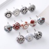 Imagen de Red - 17# Ceramic Ball Handles Pulls Knobs For Drawer Cabinet Furniture Hardware 42x29mm, 1 Piece