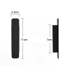 Imagen de Coffee - Plastic Self-adhesive Handles Pulls Knobs For Drawer Cabinet Furniture Hardware 108x23x18mm, 2 PCs