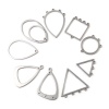 Picture of Stainless Steel Connectors Geometric Silver Tone Hollow 5 PCs