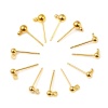 銅 ピアスイヤリング 18K ゴールドフィルド ボール ループ付き 6mmx 4mm、 ワイヤーサイズ: （21号）、 10 個 の画像