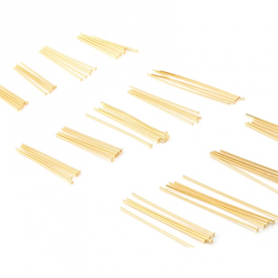 Picture of Copper Head Pins 18K Real Gold Plated 50 PCs
