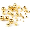 Picture of Copper Beads 18K Real Gold Plated Round Plating About 8mm Dia, Hole: Approx 2mm, 20 PCs