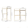 Picture of Zinc Based Alloy Jewelry Displays Rectangle Gold Plated Can Open 16.2cm x 8.3cm , 1 Piece