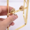 Picture of Zinc Based Alloy Jewelry Displays Rectangle Gold Plated Can Open 16.2cm x 8.3cm , 1 Piece