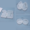 Immagine di Silicone Muffa della Resina per Gioielli Rendendo Rettangolo Bianco 6.5cm x 4.7cm, 1 Pz