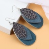 Picture of PU Leather Pendants Drop Multicolor Leopard Print 5.8cm x 3.7cm, 5 PCs