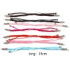 Bild von Terylen Geflochtene Armbänder Zubehör Silberfarbe Bunt Verstellbar 19cm lang, 5 Strange
