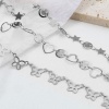 Picture of Stainless Steel Insect Anklet Silver Tone Butterfly Animal 21.5cm(8 4/8") long, 1 Piece