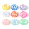 Immagine di Resina Cabochon per Abbellimento Tondo Blu Marino Paillettes 12cm Dia, 30 Pz