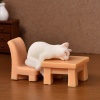 Immagine di White - 14# Cute Cat Series Resin Micro Landscape Miniature Decoration 4.5x2.4cm, 1 Piece
