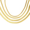 銅 ネックレス デザインチェーン 18K ゴールドフィルド 46cm 長さ、 1 本 の画像