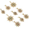 Immagine di Rame Galassia Ciondoli Oro Placcato Sole Micro Spianare Multicolore Cubic Zirconiae 39mm x 29mm, 1 Pz