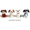 Picture of Lampwork Glass Beads Dog Animal Multicolor 2 PCs