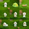 Immagine di Green - 9# Cute Duck Tent Resin Micro Landscape Miniature Decoration DIY Gardening Accessories 3.5x2.5cm, 1 Piece