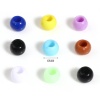 アクリル ビーズ 円形 多色 約 6mm 直径、 穴：約 2.9mm、 1000 個 の画像