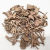 Picture of Wood DIY Handmade Craft Materials Accessories Brown Rose Flower 1 Packet