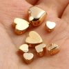 Immagine di Rame San Valentino Perline 18K Oro riempito Cuore 10 Pz