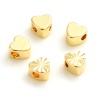 Immagine di Rame San Valentino Perline 18K Oro riempito Cuore 10 Pz