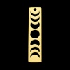 Bild von Edelstahl Anhänger U-Form Vergoldet Streifen 32mm x 27mm, 1 Stück