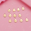 Picture of Stainless Steel Birth Month Flower Charms Geometric Gold Plated December 13.9mm x 9mm, 1 Piece