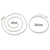 Bild von Eisenlegierung Gliederkette Kette Armband Silberfarbe 20.5cm, 1 Packung ( 12 Stück/Packung)