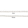Bild von Eisenlegierung Gliederkette Kette Halskette Versilbert 41cm lang, 1 Packung ( 12 Stück/Packung)
