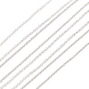 Bild von Eisenlegierung Gliederkette Kette Halskette Versilbert 41cm lang, 1 Packung ( 12 Stück/Packung)