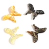 Picture of Insect Natural Shell Loose Beads Butterfly Animal Multicolor About 20mm x 14mm, 1 Piece