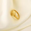 Bild von Umweltfreundlich Einfach und lässig Ins Stil 18K Gold plattiert 304 Edelstahl Uneinstellbar Ring Für Frauen 1 Stück