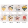 Picture of Fabric Appliques Patches DIY Scrapbooking Decoration Accessories Pink Strawberry Fruit 3cm x 2.3cm, 10 PCs