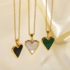 Immagine di Acciaio Inossidabile San Valentino Collana 18K Oro riempito Multicolore 45cm Lunghezza, 1 Pz