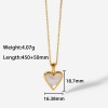 Immagine di Acciaio Inossidabile San Valentino Collana 18K Oro riempito Multicolore 45cm Lunghezza, 1 Pz
