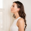 Immagine di Ecologico Semplice & Casual Stile Ins 18K Oro riempito 304 Acciaio Inossidabile Geometrica orecchino cerchio Per Donne 1 Paio