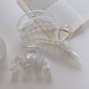Picture of Plastic Hair Clips Clear AB Color Geometric Transparent 1 Piece