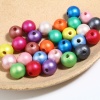 Bild von Schima Holz Zwischenperlen Spacer Perlen Rund Bunt Spritzlackierung ca. 10mm D., Loch: ca. 2.8mm, 100 Stück