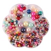 Bild von ABS Plastik Perlen Bunt Rund Imitat Perle 10.2cm x 10.2cm, 1 Box